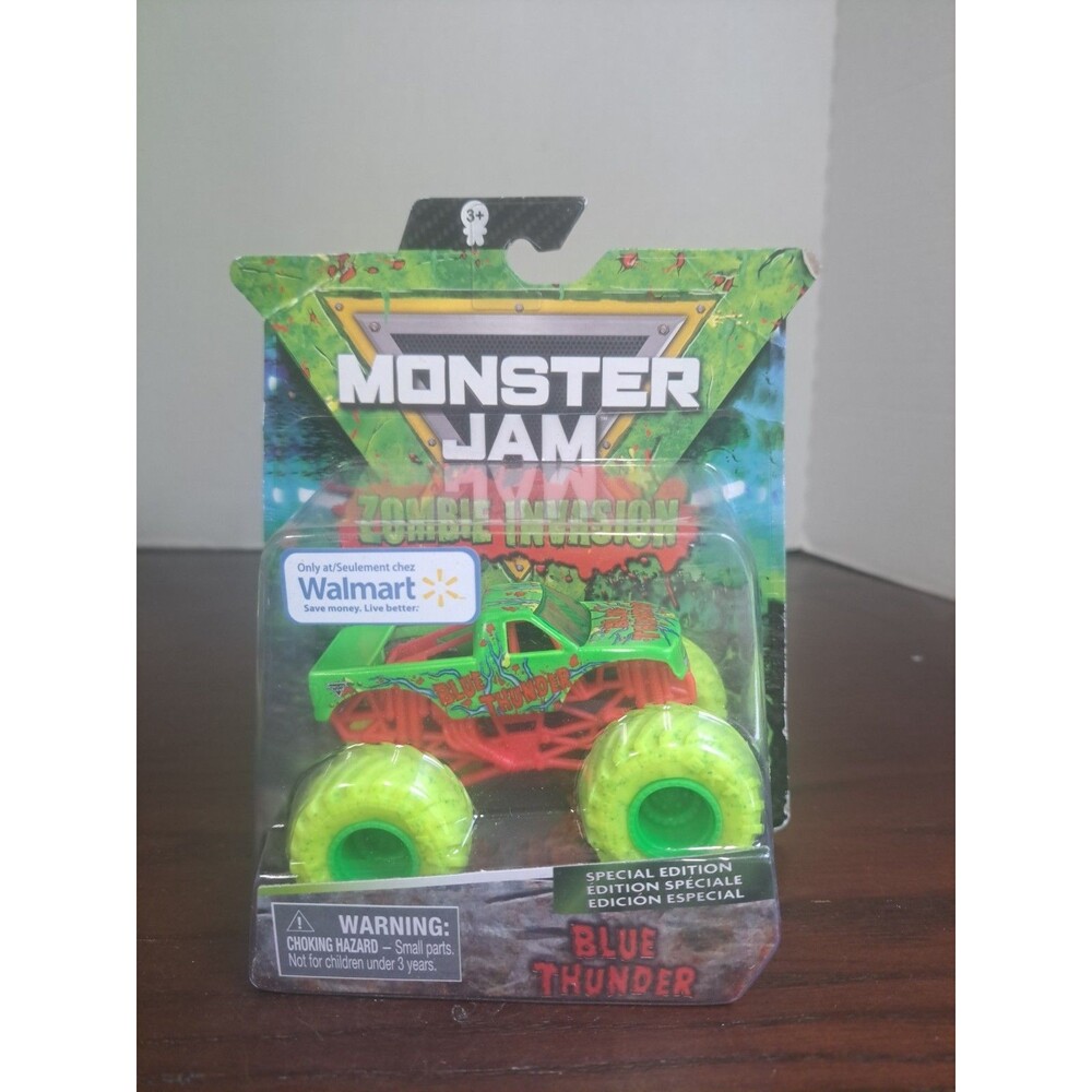 2020 Spin Master Monster Jam Zombie Invasion Blue Thunder Walmart Exclusive...
